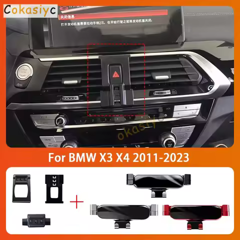 Car Mobile Phone Holder For BMW X3 X4 G01 G02 F25 F26 2011-2023 360 Degree Rotating GPS Special Moun