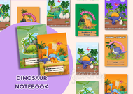 DINOSAUR NOTEBOOK SOLD BY PIECE CUSTOMIZED