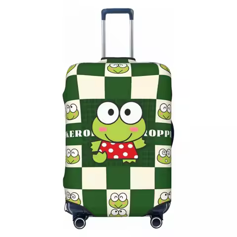 Custom Keroppi Cartoon Luggage Cover Elastic Big Eyed Frog Travel Suitcase Protective Covers Fits 18