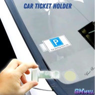 CAR PARK TICKET HOLDER Paper Bill TNG Touch N Go Name Card Windshield Clipper Pemegang Tiket Kereta