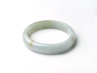 彩湖 | 細糯種 / 淡藍綠 / 平安鐲 / 手圍19 | 天然A貨翡翠手鐲