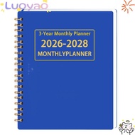 LUOYAO1 3 Years Monthly Planner, Yearly Goals 2026-2028 Calendar Book, Portable Smooth Writing Annua