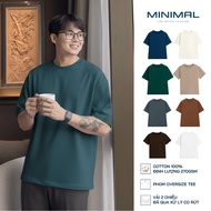 Oversize Premium Plain T-shirt 270gsm MINIMAL White 100% Cotton, Weight 270gsm, Minimal Vietnam