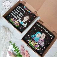 Hampers Ulang Tahun Kado Unik Brownies Coklat Lukis Wajah Karakter