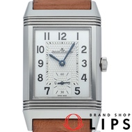 積家 Reverso Classic 中型小秒針腕錶 Q2438522/213.8.62，附錶盒、保固卡、不鏽鋼/皮錶帶，男士腕錶，銀色，拋光，成色極佳 [二手]