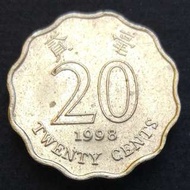 [凸塊錯體] 1998年 香港洋紫荊貳毫(二毫) 硬幣一枚 (02)