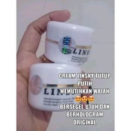cream Lin Sky malam dan siang whitening ori segel+holo+exp mutihkan