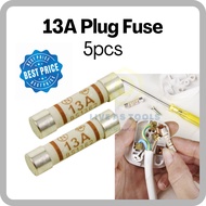 13A Plug Fuse 5pcs / 13Amp Plug Fuse / Fuse Kepala Plug / Plug Top Fuse / Plug Fuse Replacement 230V