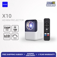 PULSAURA X10 Portable Mini Smart Projector 1080P 4K Decode Android 9.0 Wifi Projector Android Version