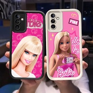 O-72 Barbie Girl Casing for Samsung Galaxy A35 A04s A34 A25 A05S A36 A26 A56 5G Black and White
