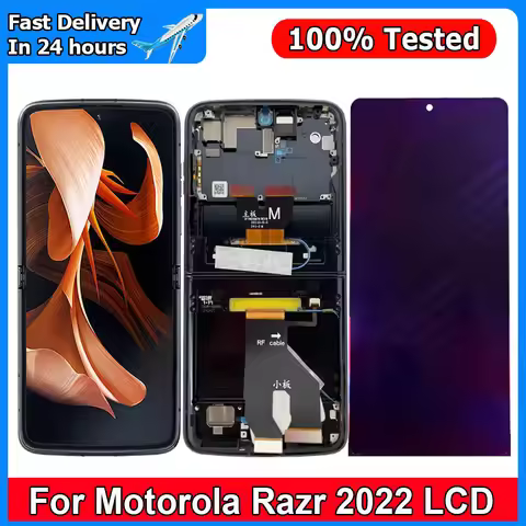 6.7"For Motorola Razr 2022 LCD Display Touch Screen Digitizer Assembly 2.7"For Motorola Razr 2022 LC