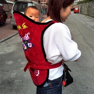 Carrier Baby Traditional Old-fashioned Yunnan Guizhou Embroidered Baby Child Carrier Back Fan Handy 