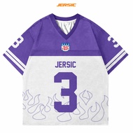 JERSEY 3 Number series Oversize Men's and Women's Jersey Series Retro Vintage Y2k Korean Style Kpop 