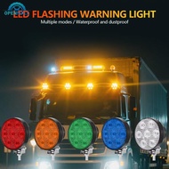 OPENMALL 7LED Work Light 12V-80V Strobe Warning Lamp with Flood Beam Waterproof Reverse Backup Tail 