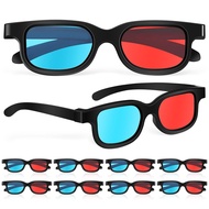 MAGICLULU 10 Pcs 3D Viewing Glasses 3D Movie Game Glasses Red-Blue 3D Glasses for TV Cinema Films