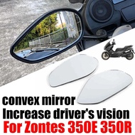 For Zontes 350E 350R E350 R350 350 E 350 R ZT350E Accessories Convex Mirror Increase Rearview Mirror