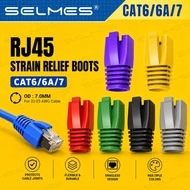 RJ45 Ethernet Network Cap SELMES OD 7.0MM LAN Strain Relief Boots Lan Plug Cover CAT6 CAT6A CAT7