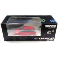 BM Creations Junior SUZUKI Swift GTi 1989 Red Color RHD JDM BMC Diecast Scale 1/64 Spare Rubber Tire