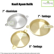 5inci & 7 inci  Kuali Apam Balik Tembaga/ 7 inches Copper Pancake Mould/ Piring Apam Balik / Kuali A