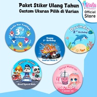 Alafaproject Birthday Sticker Package choose size in Product Variants diameter 5cm to 15cm