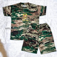 setelan kaos anak loreng kasad tni ad terbaru lengan pendek bahan jersey dryfit double - baju anak pendek loreng tni ad terbaru - training anak loreng terbaru