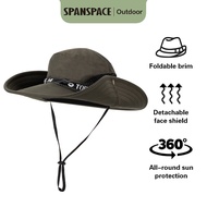 Deli Spanspace Topi Rimba / Topi Gunung Hiking / Topi Mancing / Bucket Hat Sisi Dapat Dilipat VS4132