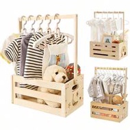 Wooden Baby Shower Crate Closet Baby Essentials Basket Baby Storage Crate With Handle Basket For Bab