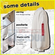 ♞HOLOUN Tokyo Revengers Valhalla Kazutora Hanemiya Anime Cosplay Costumes White Jacket With One Ear