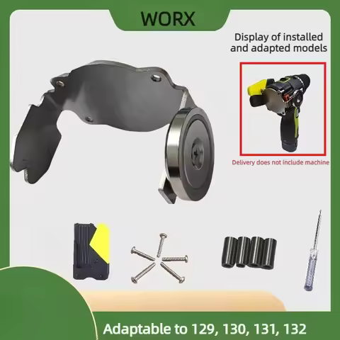 Magnetic Bit Holder Quick Hanging Bracket Modification Kit for WORX WU129 WU130 WU132 Cordless Drill