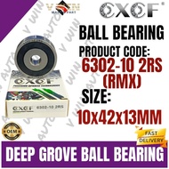 [CXCF]  6302-10 2RS 6302 RMX BALL BEARING JAPAN QUALITY 10mm(ID)X42mm(OD)X13mm(H)