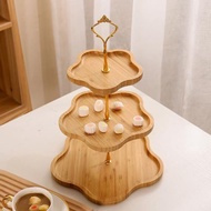 Wooden Cake Tray 2 Tier / 3 Tier Dessert Table Tray Stand