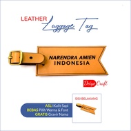 PERSONALIZED LUGGAGE Tag Bag Tag Custom Name Tag Leather Suitcase Tag Travel Bag
