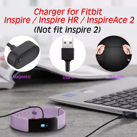 Charger for Fitbit Inspire HR, Fitbit Inspire, Fitbit Ace 2, Replacement USB Charging Cable Cord for