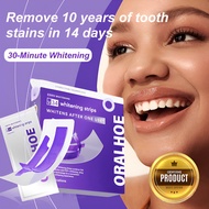✨【Purple Instant Whitening Strips】✨ Enamel-Safe Whitening Kits / Vegan Dental Care / Quick Brighteni