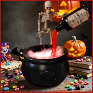 Floating Potion Bottle Cauldron Mist Maker Halloween Witches Cauldron Festive Spooky Prop for Kitche