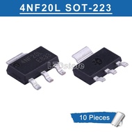 10pcs 4NF20L STN4NF20L SOT-223 1A/200V N-channel MOSFET Transistor New Original