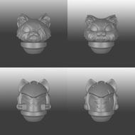Love Play Creative Studio-Warhammer Parts-Universal-Cat Cat Helmet~Modified Modified Parts Three-Dimensional Printing Same Warhammer 40K Scale