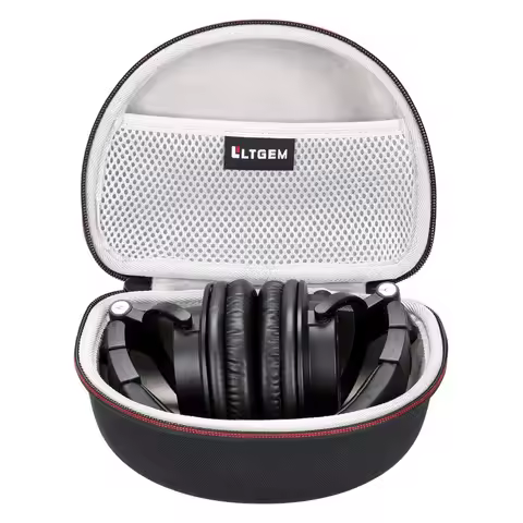 LTGEM Case for Audio-Technica ATH-M50x/M50/M70X/M40x/M30x/M50xMG Professional Studio Monitor Headpho