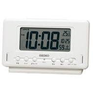 Seiko Clock Alarm Clock Digital White Pearl 78 x 127 x 43mm SQ796W