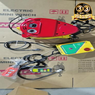 【售後保障】110v微型小吊機 臺製小金剛 無線電動小吊車 捲揚機 家用便攜式微型電動葫蘆小型小吊機鋼絲繩提升機電葫蘆