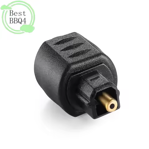 (BBQ4)Mini Optical O Adapter 3.5mm Female Jack To Digital Square Optical Audio Cable