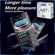 Condom Art dan Tahan Lama Durex Sexual Condom New Mutual Climax Delay  12pcs Kondom Berduri tahan la