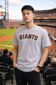 [BAJU] Vintage Y2K Lee Sport MLB San Francisco Giants Baseball Tee Shirt Original Size L Made in Hon
