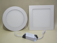 超薄 LED 筒燈 嵌入式天花燈系列 220V AC 驅動 慳電耐用 有方有圓 多買特平 火數 3W-24W