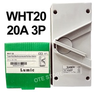 IP66 WHT20 20AMP 3POLES WEATHERPROOF ISOLATOR SWITCH / SURFACE SWITCH (440VAC)