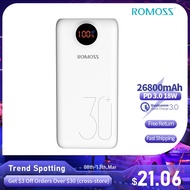 Hi tech☫ROMOSS SW30 Pro Power Bank 26800mAh Portable Powerbank USB PoverBank External Battery Charge