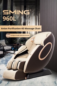 SMing 960L 145cm SL 4D Manipulator Massage Chair Electric Luxury Zero Gravity Massage Chair Sofa with Health Check Function ผ้าคลุมเก้าอี้นวดใหม่จากโรงงาน OSIM ส่งฟรี green One