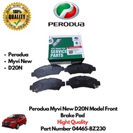 Perodua Myvi New D20N Model Front Brake Pad  Hight Quality 04465-BZ230