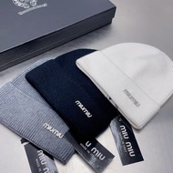 Chanel6666 White Double C Black Woolen Hat