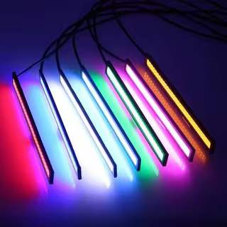 HAOLIDE 17cm COB Daytime Running Light IP68 12V Car LED Lights DRL Fog Light Day Driving lamp White 